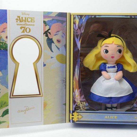 Disney Alice in Wonderland Plush Doll Limited D23 70th Anniversary New - Picture 3 of 6